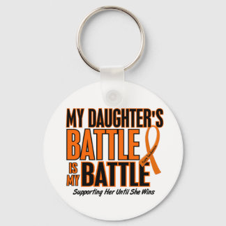 My Battle Too Daughter Leukemia Key Ring