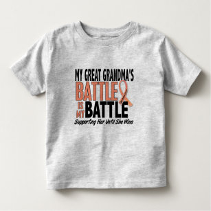 My Battle Too Great Grandma Uterine Cancer Toddler T-Shirt