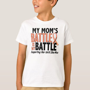 My Battle Too Mum Uterine Cancer T-Shirt
