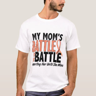 My Battle Too Mum Uterine Cancer T-Shirt