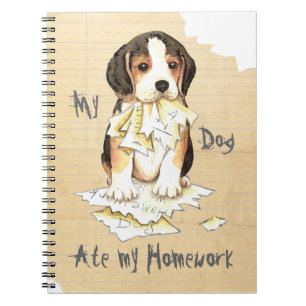 My Beagle Ate My Homework Notebook