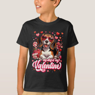My Beagle Is My Valentine Tee Dog Lover Outfit Pet