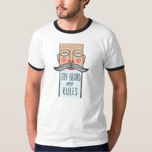 My Beard, My Rules Mens Ringer Tee