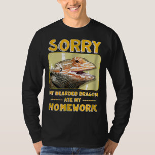 My Bearded Dragon Ate My Homework Pogona School T-Shirt