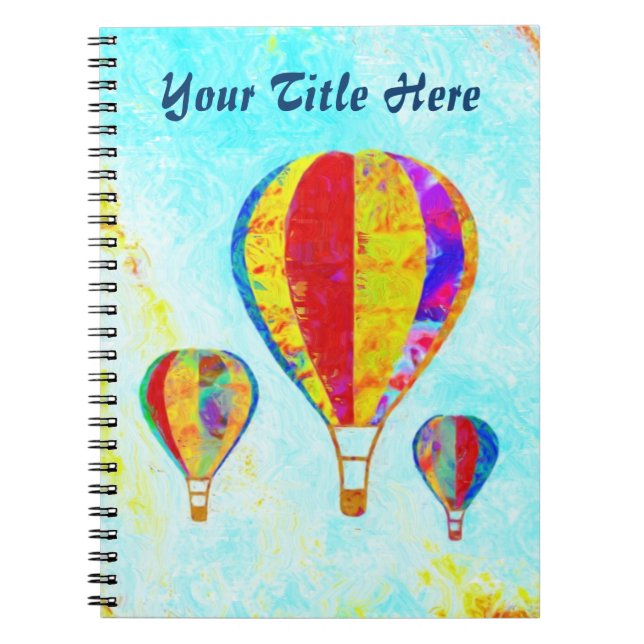 My Beautiful Balloons spiral notebook (Front)