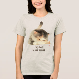 My Bed is My World Tri-Blend Shirt