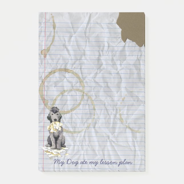 My Bedlington Ate My Lesson Plan Post-it Notes (Front)