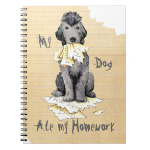 My Bedlington Terrier Ate My Homework Notebook