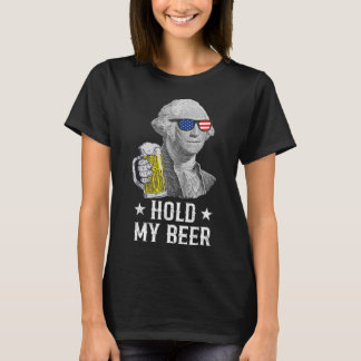 My Beer George Washington Patriot Funny 4th Of Jul T-Shirt