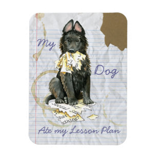 My Belgian Sheepdog Ate My Lesson Plan Magnet