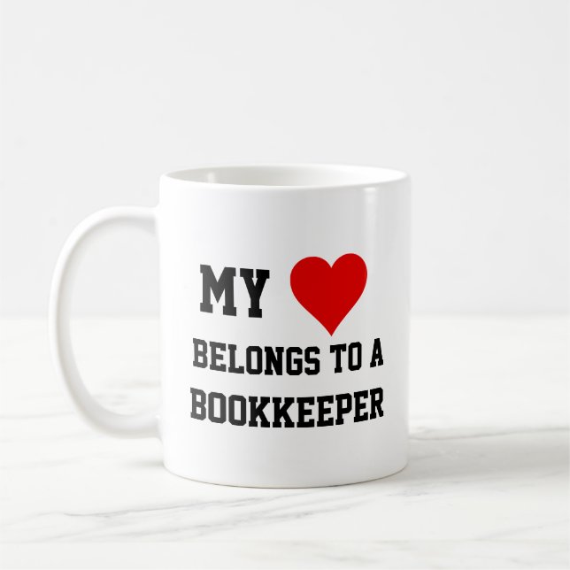 My Belongs To A Bookkeeper Mug (Left)