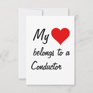 My Belongs To A Conductor Card