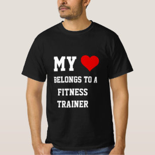 My Belongs To A Fitness Trainer T-Shirt