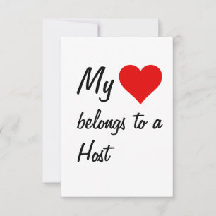 My Belongs To A Host Card