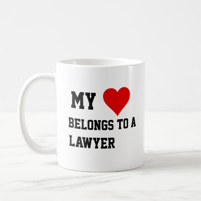 My Belongs To A Lawyer Mug  (Left)