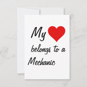 My Belongs To A Mechanic Card