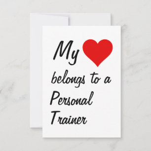 My Belongs To A Personal Trainer Card