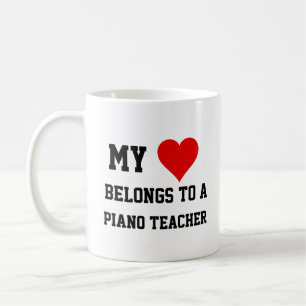 My Belongs To A Piano Teacher Coffee Mug