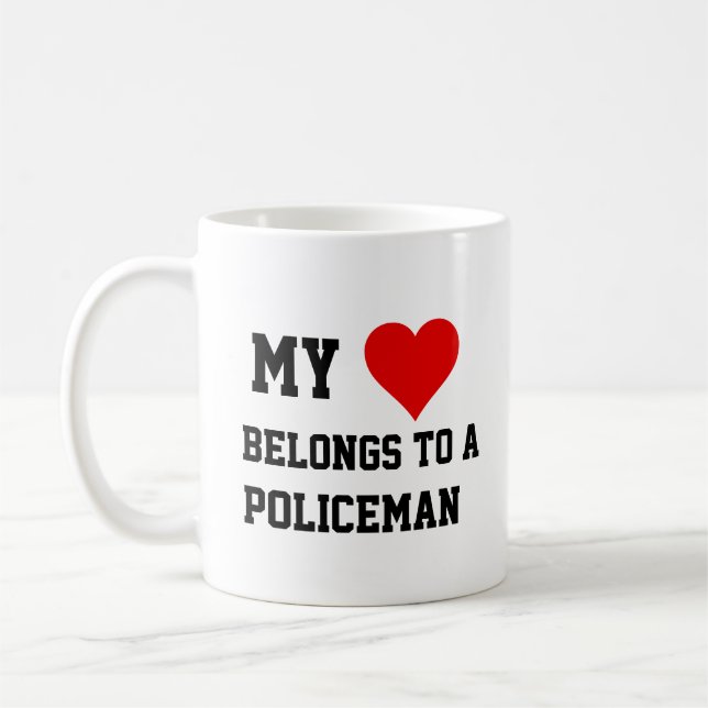 My Belongs To A Policeman Coffee Mug (Left)