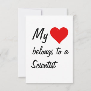 My Belongs To A Scientist Card