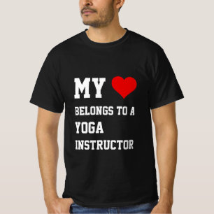 My Belongs To A Yoga Instructor  T-Shirt
