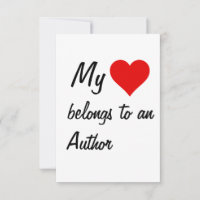 My Belongs To An Author Card