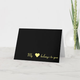 My ♥ belongs to you, card