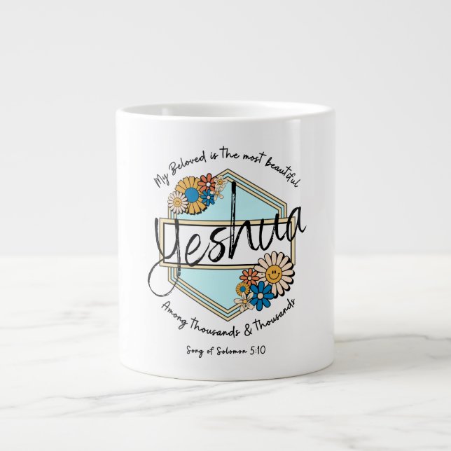 My Beloved is the most beautiful - Song of Solomon Large Coffee Mug (Front)