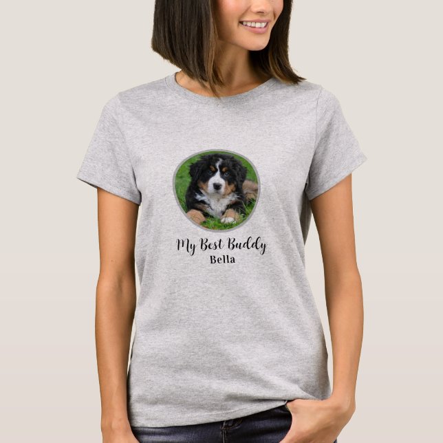 My Best Buddy personalised dog photo T-Shirt (Front)
