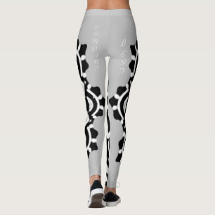 MY BEST COMPANIAN MANDALA ART IN BLACK FLORAL LEGGINGS