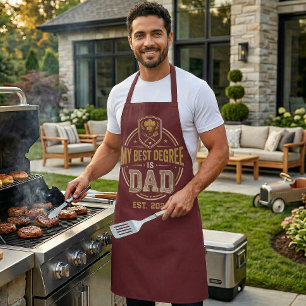 My Best Degree Is Dad Established Father's Day Apron