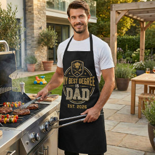 My Best Degree Is Dad Established Father's Day Apron