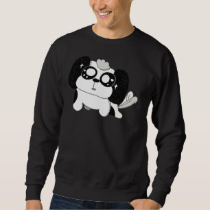 My Best Friend  Bow The Shihtzu Active Sweatshirt