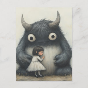 My Best Friend Child and Monster Postcard