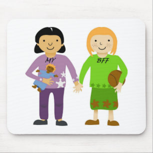 MY BEST FRIEND FOREVER MOUSE PAD