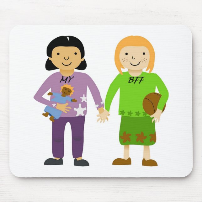 MY BEST FRIEND FOREVER MOUSE PAD (Front)