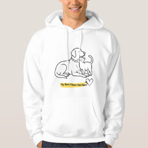 My Best Friend Has Paws Dog And Cat Lover Hoodie