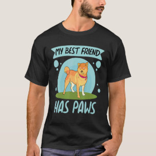 My Best Friend Has Paws  Women Corgi Doggy Love BF T-Shirt