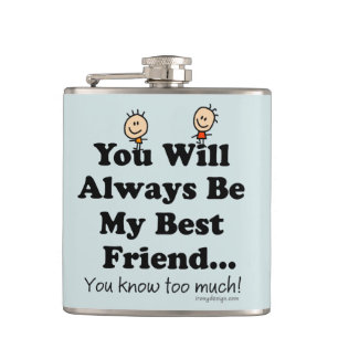 My Best Friend Hip Flask