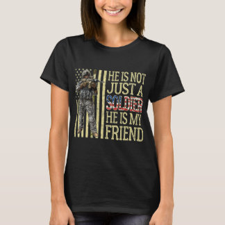 My Best Friend Is A Soldier Proud Army Friend Mili T-Shirt