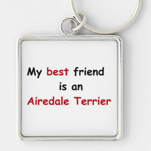 My best friend is an Airedale Terrier Key Ring