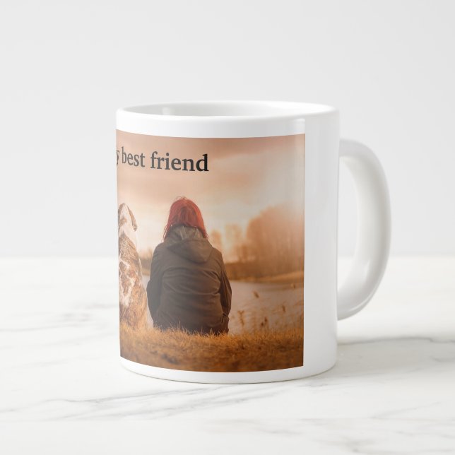 My best friend large coffee mug (Front Right)