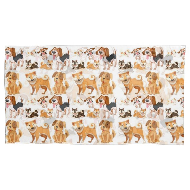 My Best Friend Pattern Pillowcase (Front)