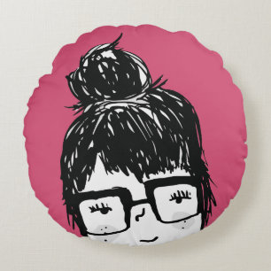 My Best Friend Sara Round Cushion