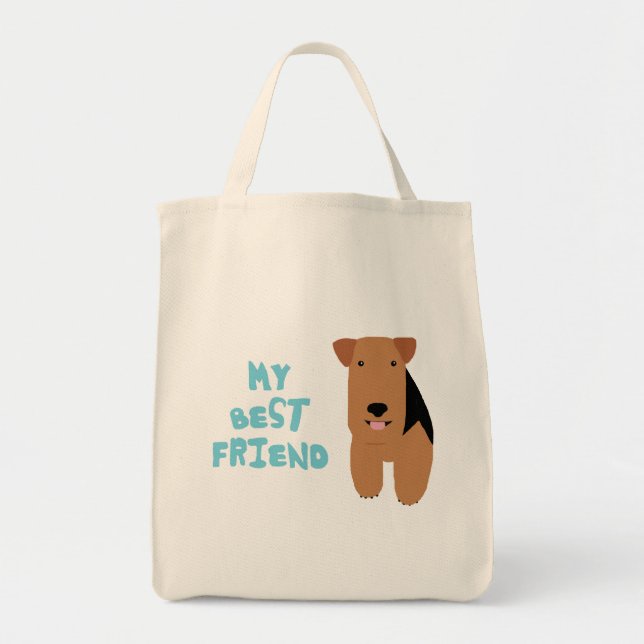 My Best Friend Welsh Terrier Tote Bag (Front)
