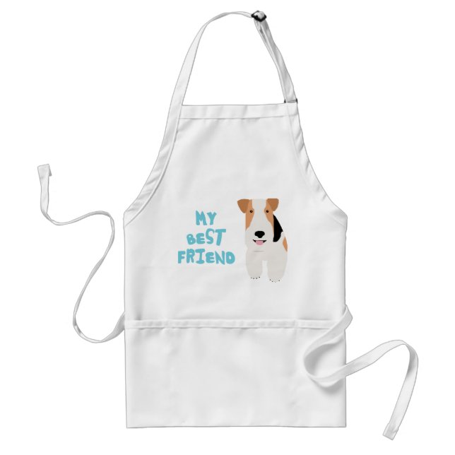 My Best Friend Wire Fox Terrier Standard Apron (Front)
