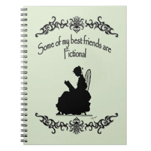 My Best Friends Are Fictional Spiral Notebook