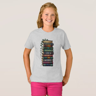 "My Best Friends Live in Books - Literary Love Tee