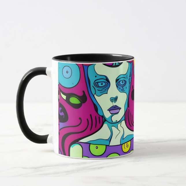 my best friends physcodelic mug (Left)