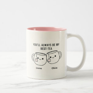 "My Best-Tea" Cute Personalized Best Friend Mug
